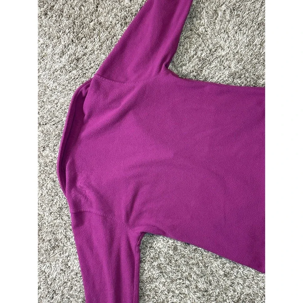 The North Face Girls TKA 100 Glacier Full Zip Fleece Jacket Fuchsia Purple Med